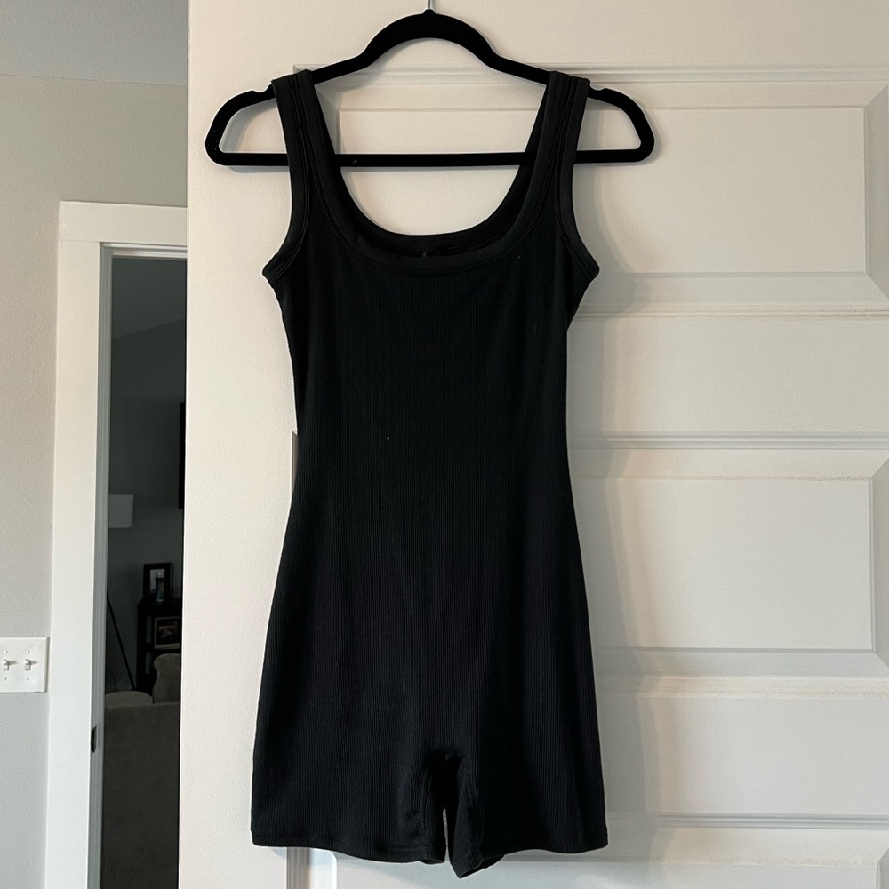 Skims ribbed cotton onesie size small